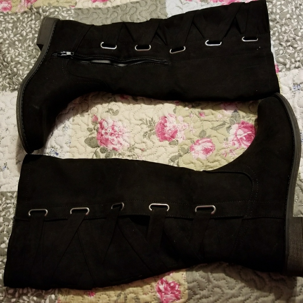 Black Suede Boots